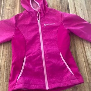 Girls soft shell free country jacket 7/8